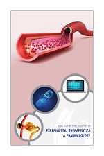 Experimental Therapeutics poster wiith illustration of cutaway of blood vessel