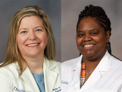Portraits of Dr. Molly Clark and Dr. Amanda Rice