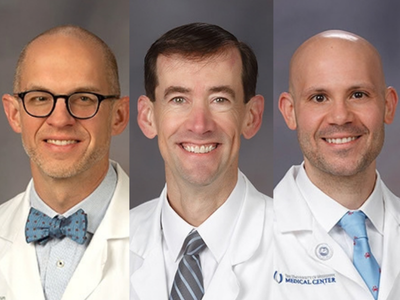 Portrait of Drs. Zeb Henson, Calvin Thigpen and Jonah Gunalda