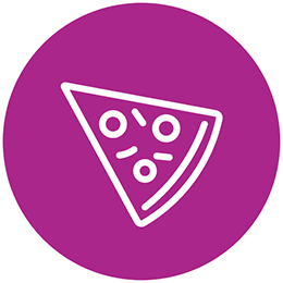 Pizza slice icon