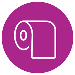 Toilette paper roll icon