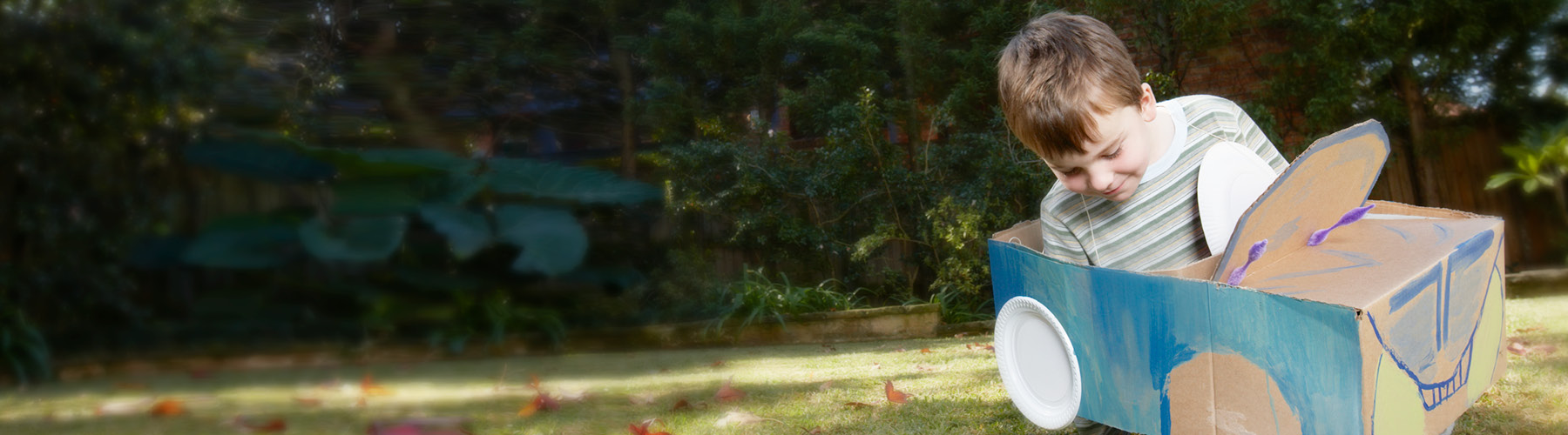 child playing outdoors