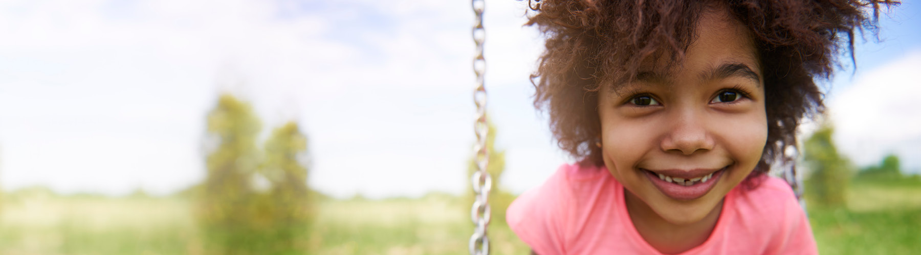 child playing outdoors