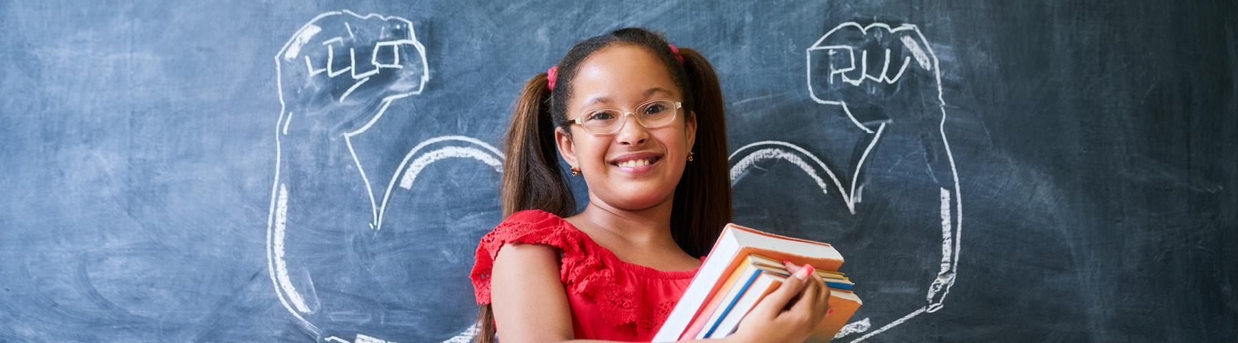 child with books