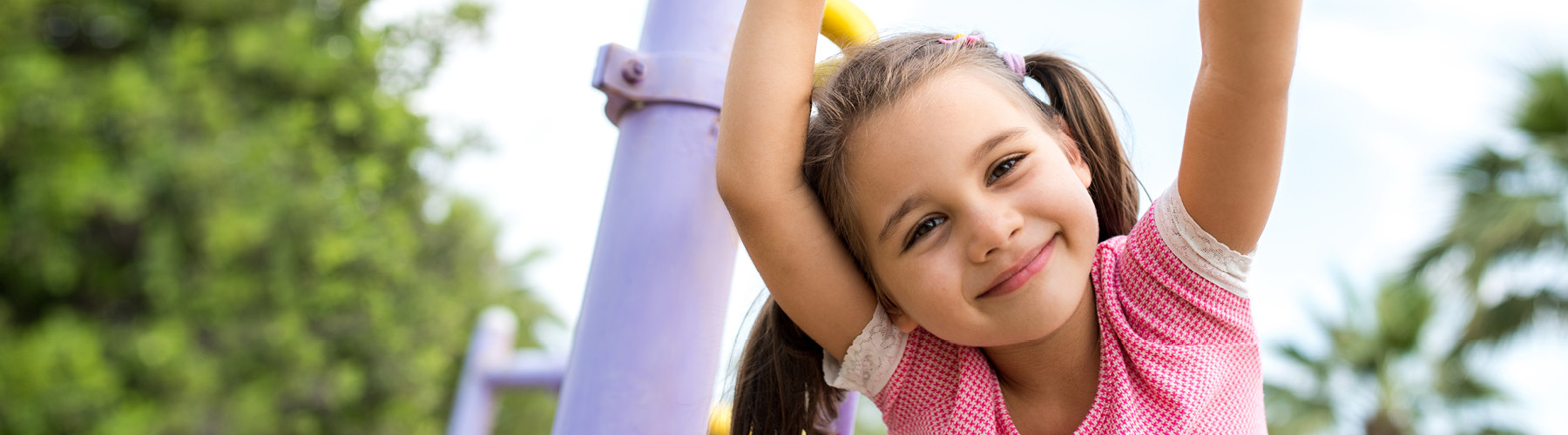 child playing outdoors