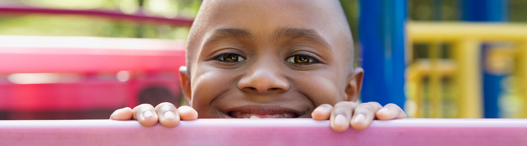 Small boy on playground