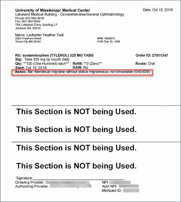 Image: Medication Order