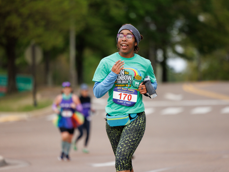 Runners during the 2023 Run the Rainbow