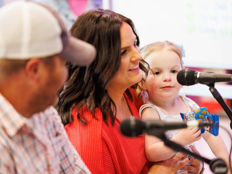 Justin and Jacquelyn Brown of Bogue Chitto tell about daughter Lynleigh Grace's medical journey at Children's of Mississippi.