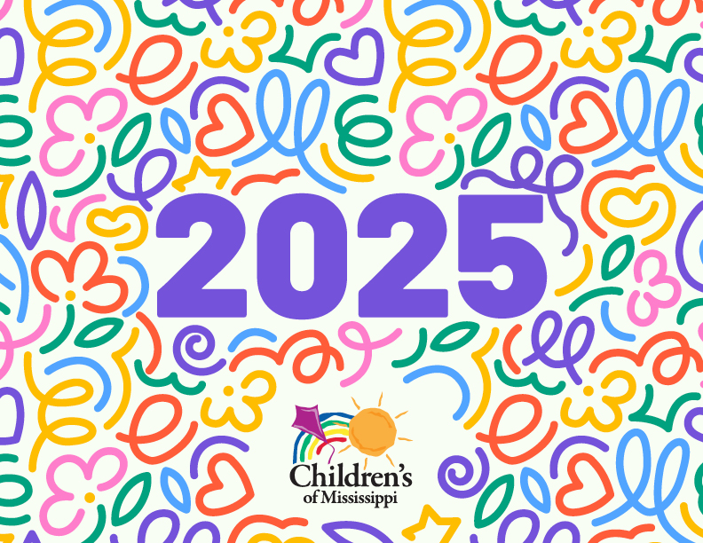 Cover of the 2025 Children's of Mississippi calendar