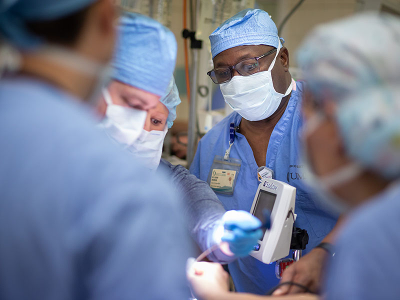 Dr. Brunson Performing Surgery