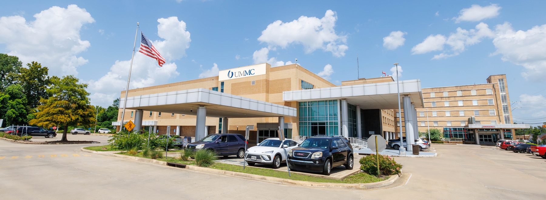 UMMC Greenwood Hospital exterior.