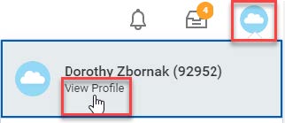 Cloud icon and View Profile link of profile of zdorothy Zbornak.