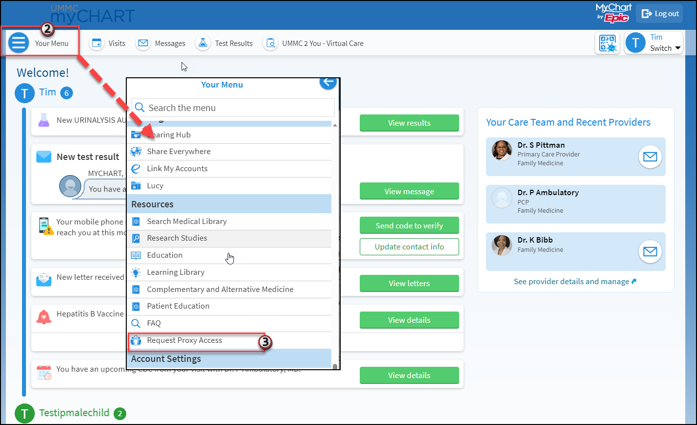 Request Proxy Access Via MyChart University Of Mississippi Medical Center