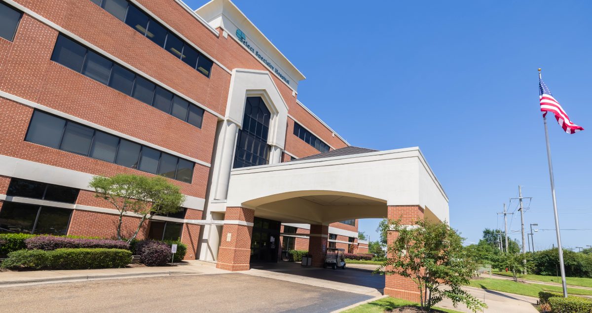 Exterior of the Northeast Jackson Select Specialty Hospital building.