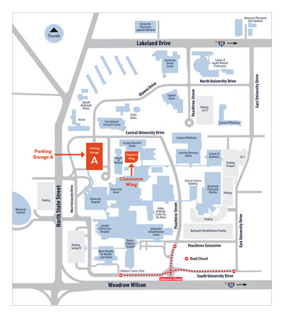 Map for ACHD Symposium