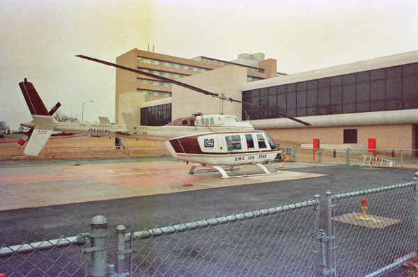 The Medical Center's original helicopter, Lifestar, was in service from 1983-1990.