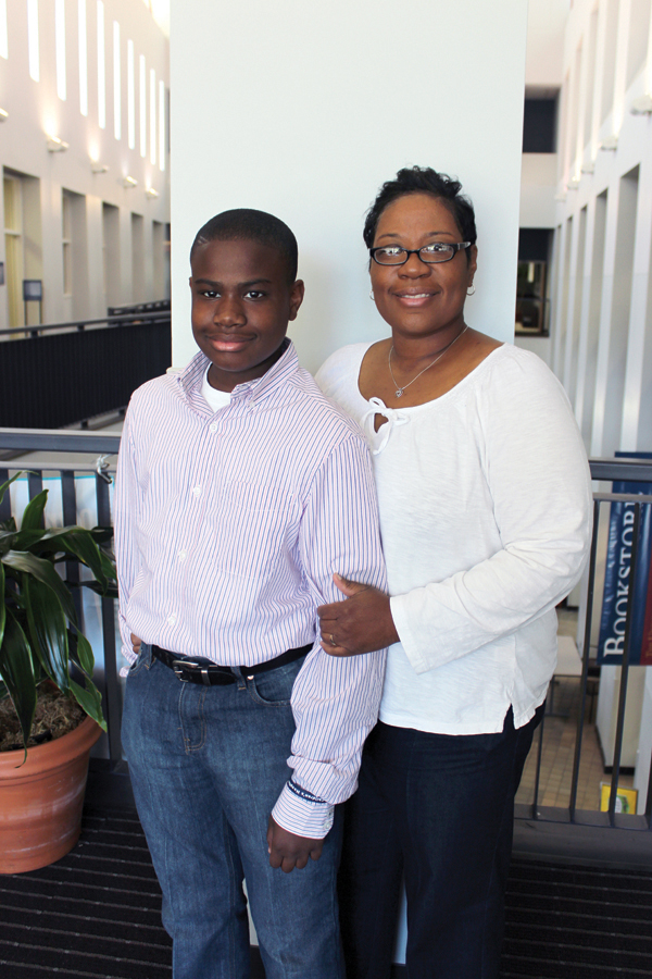 Jacob and his mom, Olevia