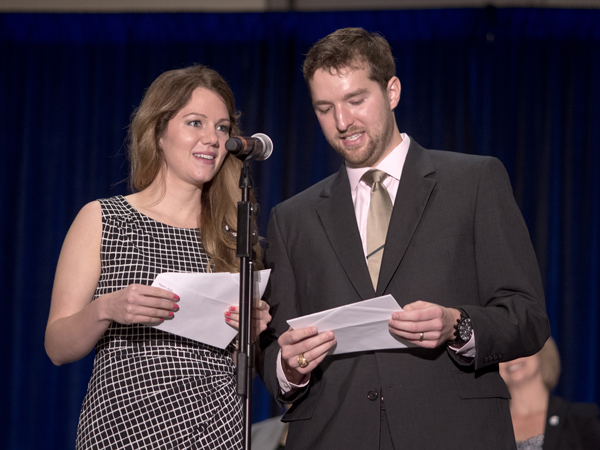 Kelly and Zack Pippin read their Match Day fates together.