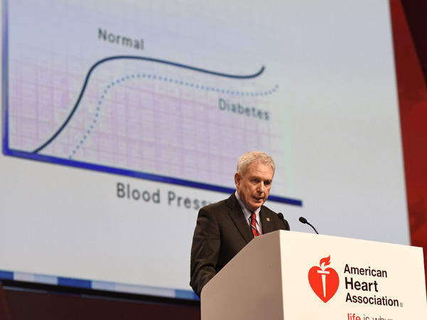 Jones discusses the SPRINT results at the American Heart Association Scientific Sessions meeting in Orlando, FL on November 9.