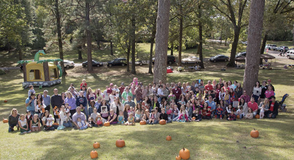 Heart patients at Batson Children's Hospital and their parents attended the Children's Heart Center family reunion at the home of Dr. Jorge Salazar.