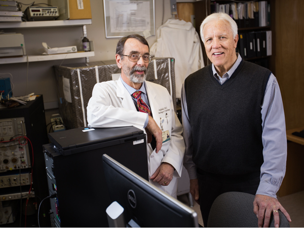 Dr. Rob Rockhold, left, and Tim Medley developed the original plan for Base Pair 25 years ago.