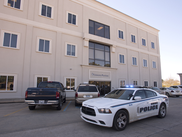 UMMC campus police also patrol the perimeters of campus.