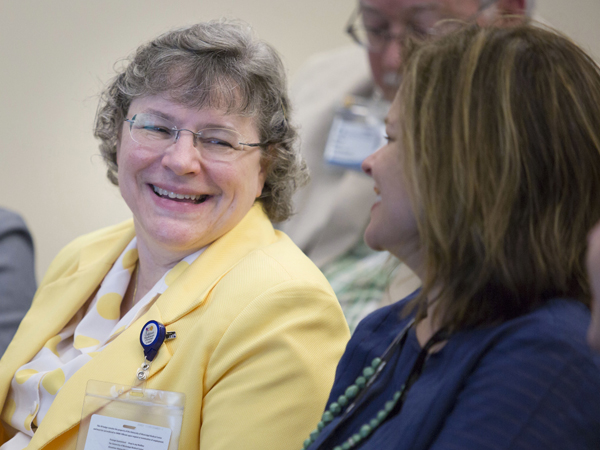 Gay enjoys pediatric grand rounds with Jen Hospodor who assisted with the media storm after the announcement of the "Mississippi Baby."