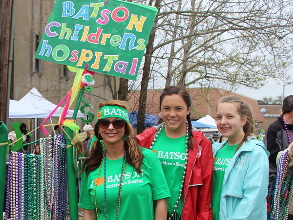 Helping the place where her child’s life was saved, Gina Burton, left, along with daughter Kambree Burton, center, and friend Carly Sullivan, were collecting donations with the other city sweepers.