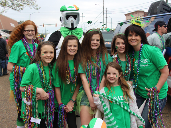 The Young crew includes, back, from left, Bella Young, Alan Young in "Star Wars" gear; front, Ashley Farris, Hannah Munn, Morgan Munn, Emma Kate Young, Olivia Sims and Brandi Young.