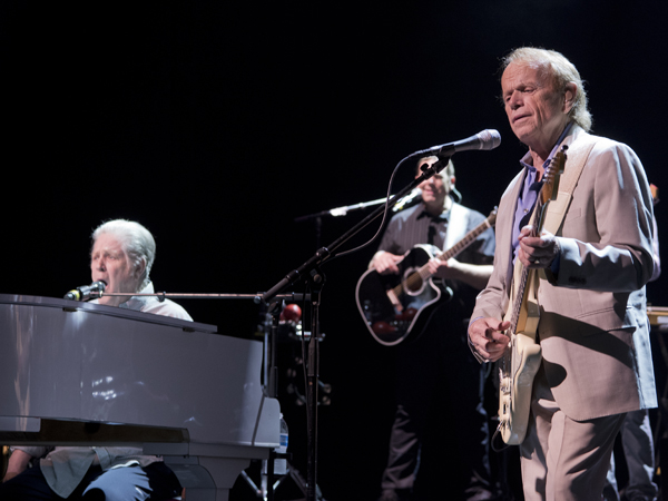 Wilson, at piano, and fellow Beach Boy Al Jardine