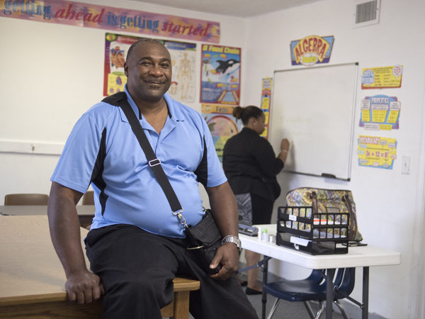 Battle is seeking his GED at the Prosperity Center of Greater Jackson.
