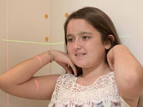 The EOS imaging system emits a fifth of the radiation of a standard X-ray machine.