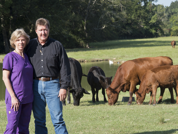 MacSorley, left, introduced her Jacksonian husband, Billy, right, to life on a farm.