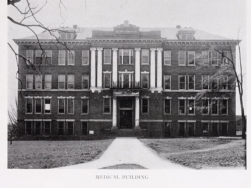 The University of Mississippi School of Medicine "Medical Building," as depicted in the 1917 yearbook.