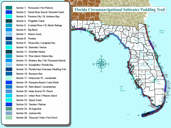 Richards is kayaking the 1,500-mile-plus Florida Circumnavigational Trail.