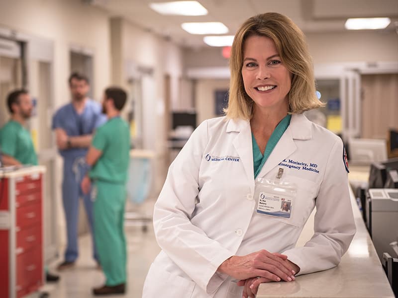 Dr. Risa Moriarity, associate professor of emergency medicine, and chair of the appointment, promotions and tenure committee for the School of Medicine.