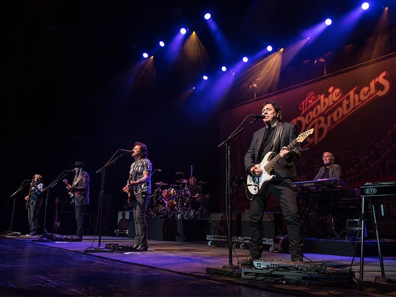 The Doobie Brothers open their set at Thalia Mara Hall.