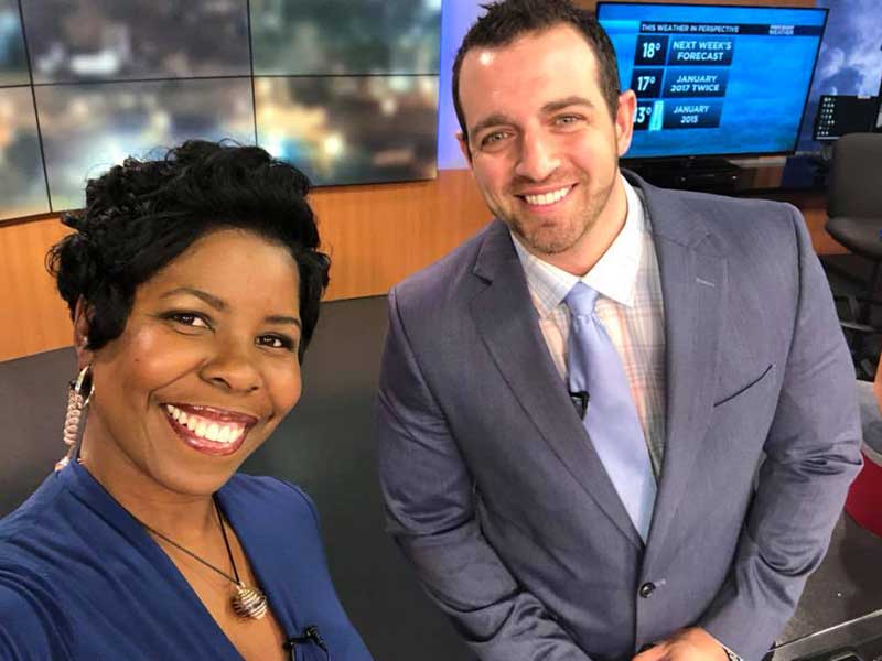 Sands, right, and Melissa Faith Payne anchor the 9 p.m. WLBT-Fox 40 newscast.