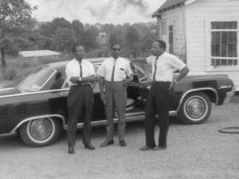 Civil rights icons, from left, the Rev. Ralph Abernathy Sr., Bernard LaFayette and the Rev. Martin Luther King Jr. meet in Neshoba County in July 1964. (Photo used with the permission of the Rev. Ed King, University Press of Mississippi and the Mississippi Department of Archives and History)