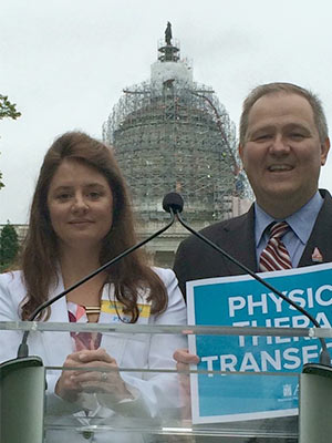 Jeremy Foster and Cooper-Oguz are pictured in front of Capitol Hill in June 2015.