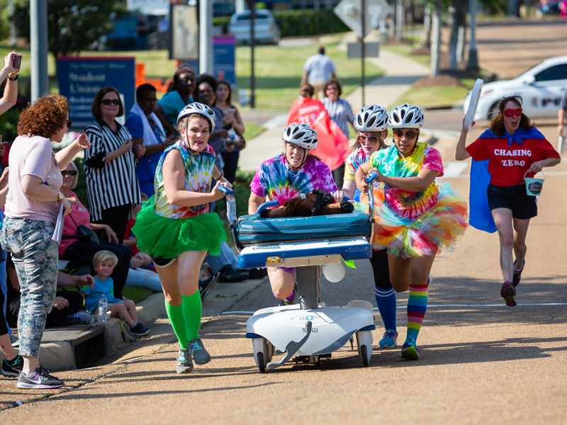 Cancer Killaz team members from the left are Summer Moorehead, Paige Mitchell, Amber Smith and captain Keyara Freeman.