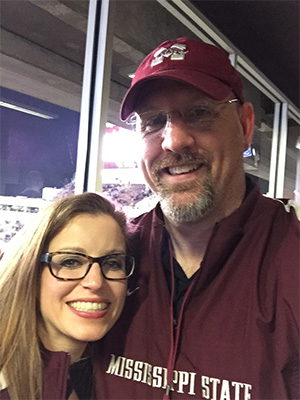 Hand and husband Phil Hartness are devoted Mississippi State University fans.