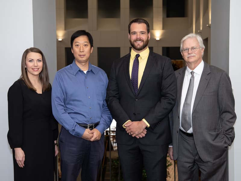 Bronze Award recipients Dr. Zhen Wang and Dr. Seth Lirette.