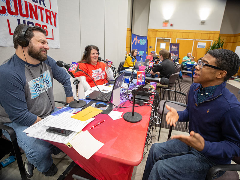 Jordan Morgan, a former Children's Miracle Network Hospitals Champion, tells his story to Hef and Traci Lee of US 96.3.