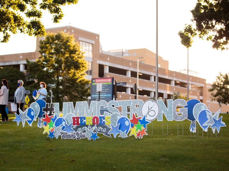 Employees got a reminder of who they are and why on the front lawn of the Medical Center during the kickoff for Employee Appreciation Week.