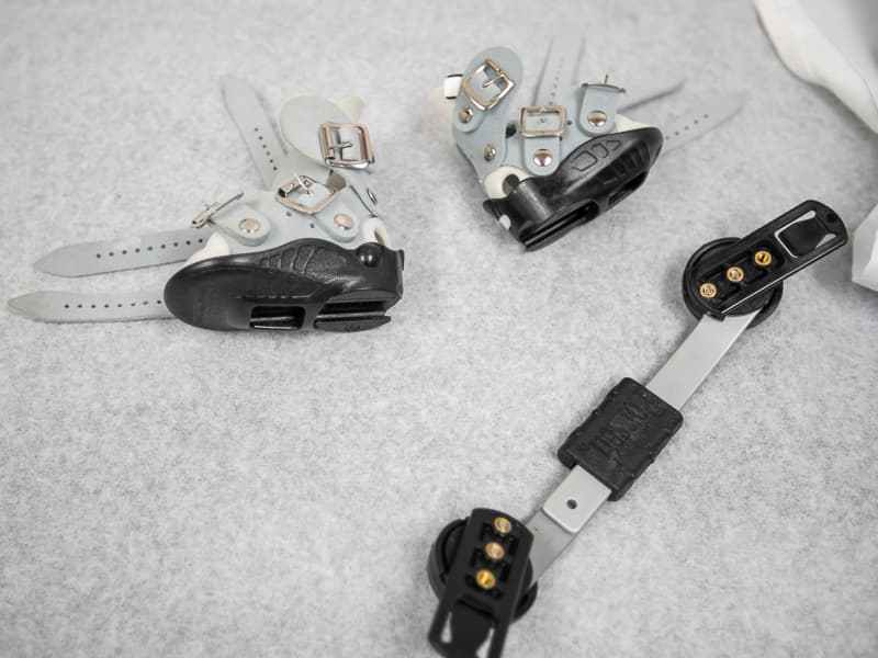 This abduction brace is similar to the one Memphis now wears to correct his clubfoot.