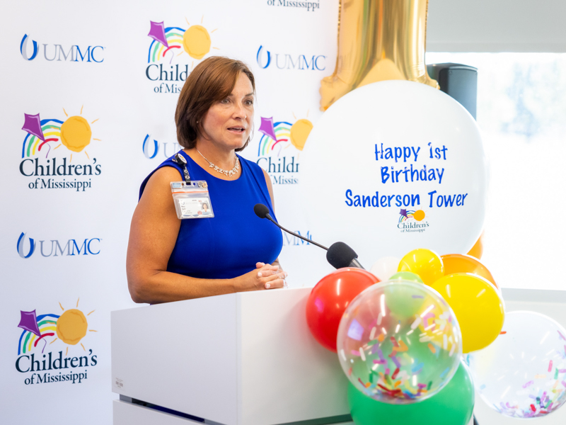 Dr. Mary Taylor, Suzan B. Thames Chair and professor of pediatrics, tells how the Sanderson Tower has improved children's health care in the state.