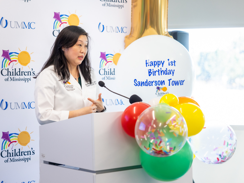 Dr. Jennifer Hong, associate chief medical officer of Children's of Mississippi and a pediatric critical care physician, shares how parents can stay with their children in the private pediatric intensive care rooms.