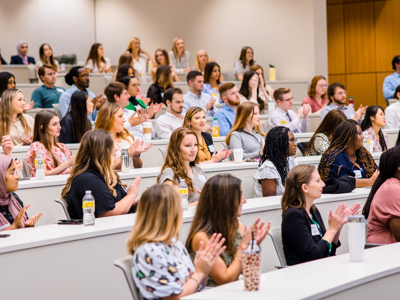 First-year medical students take part in Welcome Week, where they learn more about the UMMC School of Medicine and spend time with faculty, staff, and other students.